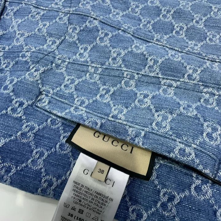 Gucci Gucci Metallic Denim Jacket for Women Size M / US 6-8 / IT 42-44 - 7 Thumbnail