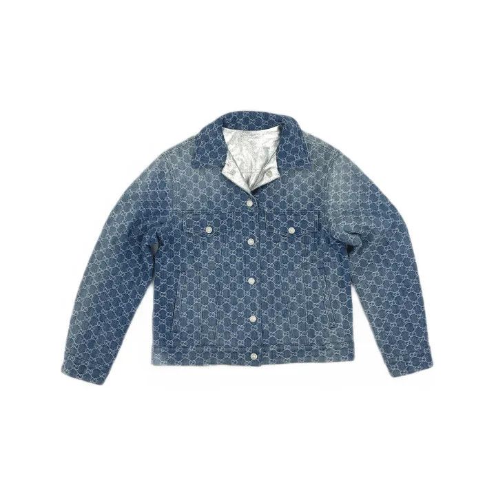 Gucci Gucci Metallic Denim Jacket for Women Size M / US 6-8 / IT 42-44 - 2 Thumbnail