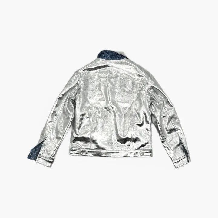 Gucci Gucci Metallic Denim Jacket for Women Size M / US 6-8 / IT 42-44 - 5 Thumbnail