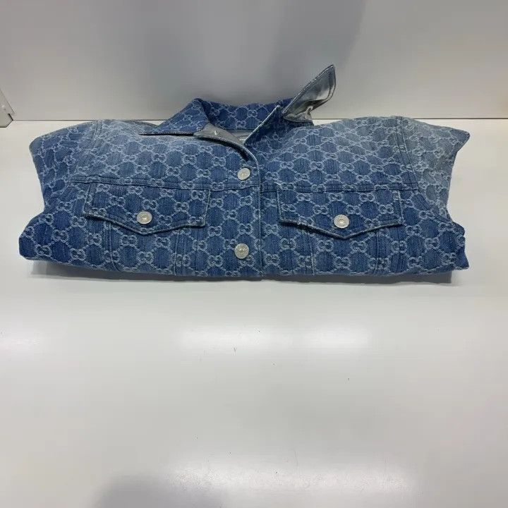 Gucci Gucci Metallic Denim Jacket for Women Size M / US 6-8 / IT 42-44 - 14 Thumbnail