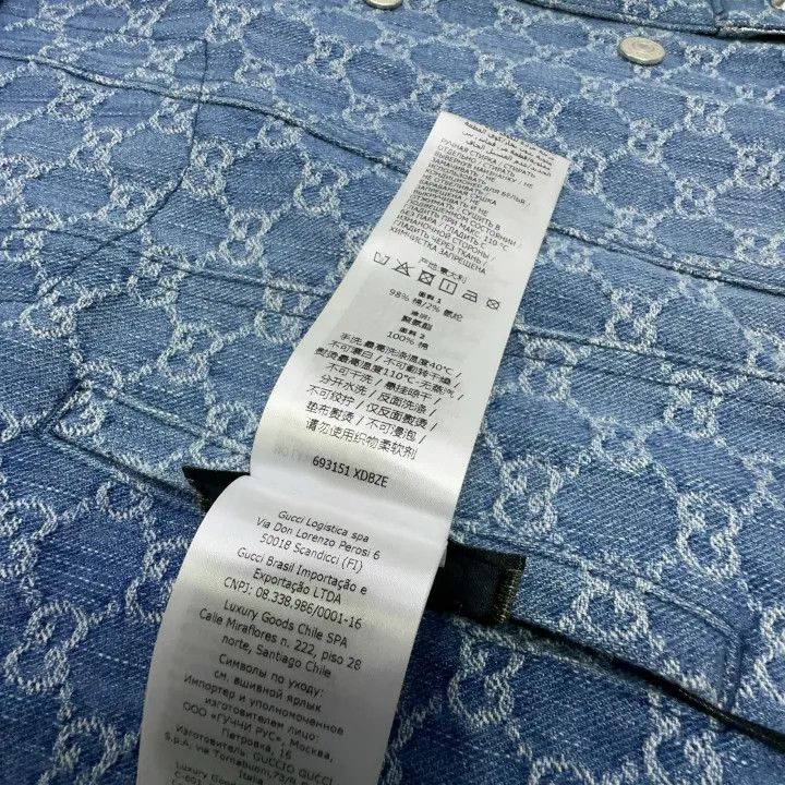 Gucci Gucci Metallic Denim Jacket for Women Size M / US 6-8 / IT 42-44 - 6 Thumbnail