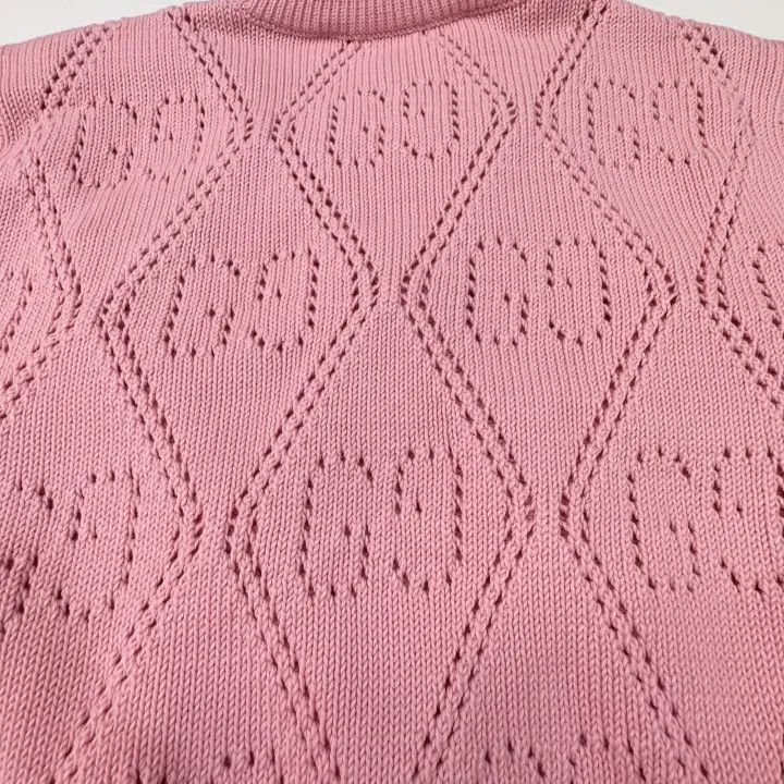 Gucci Gucci SS22 Pink Knit Short Sleeve Sweater Size XXS / US 00 / IT 34 - 5 Thumbnail