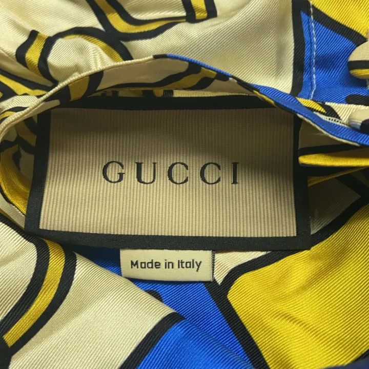 Gucci Gucci SS23 Printed Long Sleeve Bow Shirt Size L / US 10 / IT 46 - 3 Thumbnail