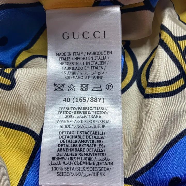 Gucci Gucci SS23 Printed Long Sleeve Bow Shirt Size L / US 10 / IT 46 - 4 Thumbnail