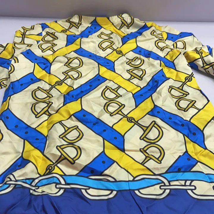 Gucci Gucci SS23 Printed Long Sleeve Bow Shirt Size L / US 10 / IT 46 - 6 Thumbnail