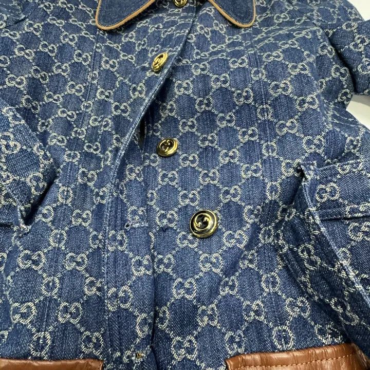 Gucci Gucci Organic Denim Jacket for Women Size L / US 10 / IT 46 - 9 Thumbnail