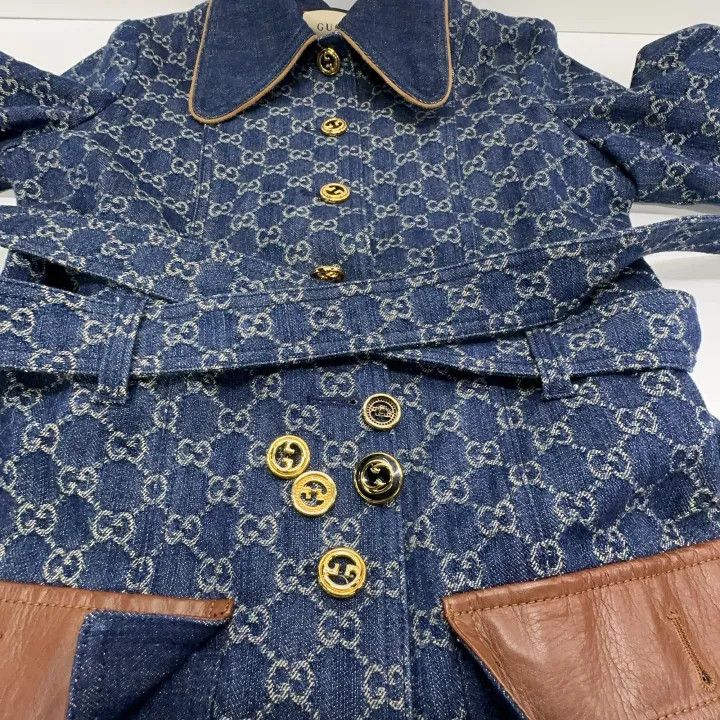 Gucci Gucci Organic Denim Jacket for Women Size L / US 10 / IT 46 - 8 Thumbnail