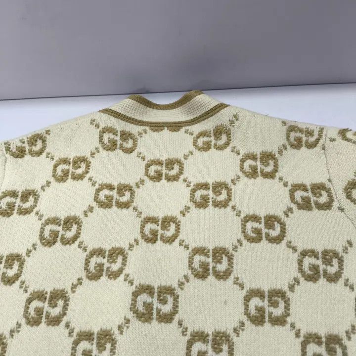 Gucci Gucci Logo V-Neck Long Sleeve Knit Top Size S / US 4 / IT 40 - 7 Thumbnail