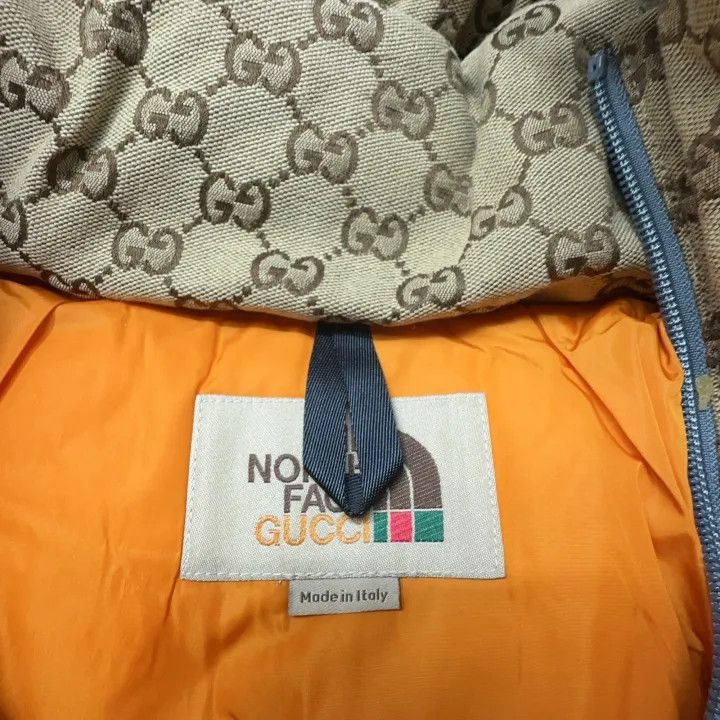 Gucci Gucci x North Face Brown Puffer Jacket for Women Size S / US 4 / IT 40 - 6 Thumbnail