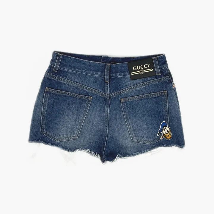 Gucci Gucci x Donald Duck Waist Denim Shorts Size 25" / US 0 / IT 36 - 3 Thumbnail
