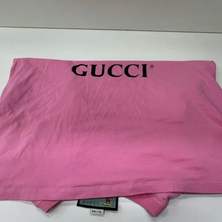 Gucci GUCCI x Disney Mickey Print Pink T-Shirt Size L / US 10 / IT 46 - 11 Thumbnail