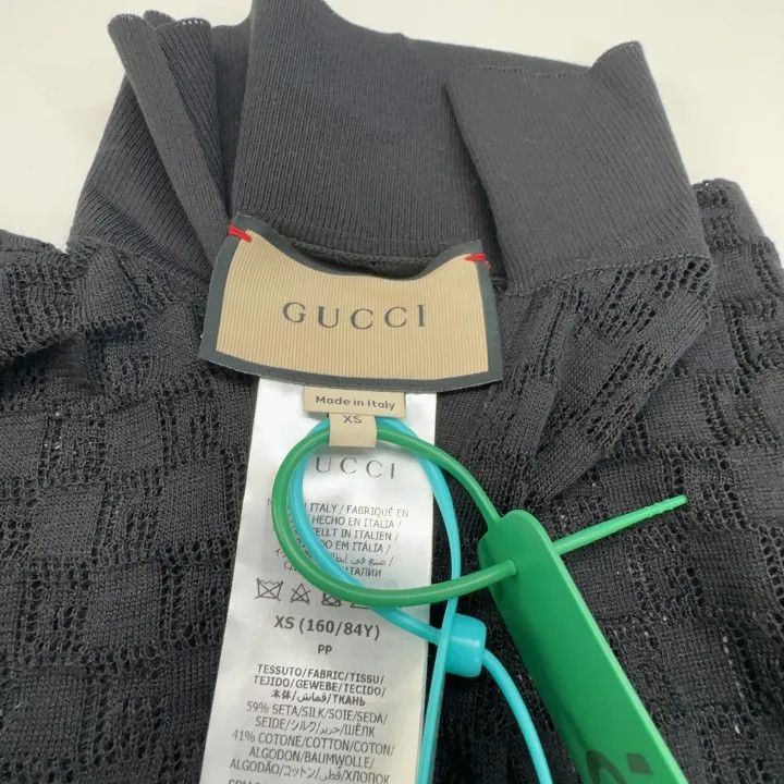 Gucci Gucci SS23 Black Short Sleeve Knit Top Size XS / US 0-2 / IT 36-38 - 2 Thumbnail