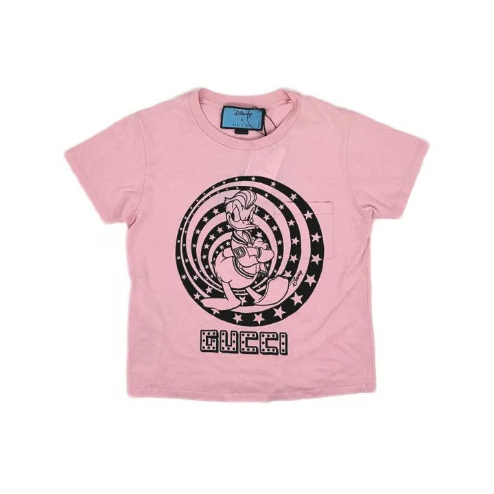 Gucci Gucci x Disney Pink Donald Duck T-Shirt Size XXS / US 00 / IT 34 - 2 Thumbnail