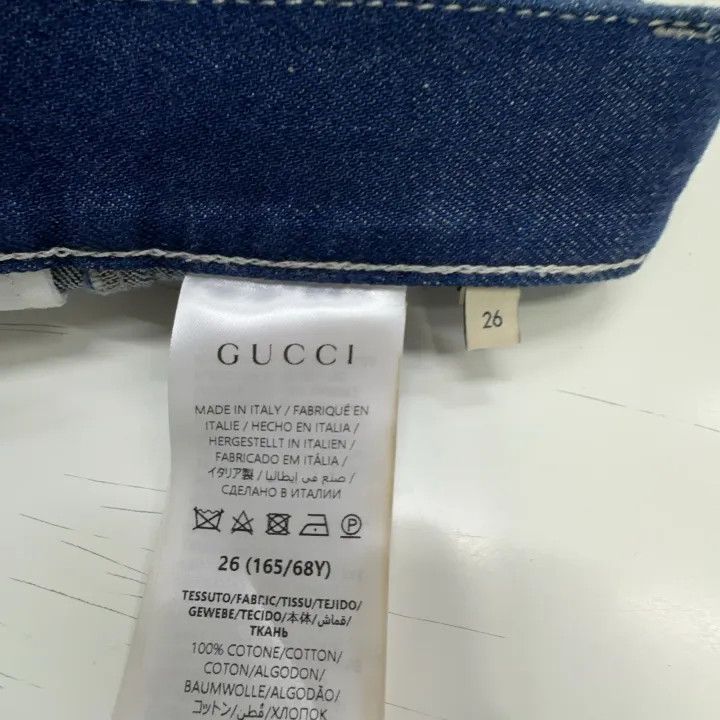 Gucci Gucci Women's Denim Cherry Pocket Shorts Size 26" / US 2 / IT 38 - 3 Thumbnail