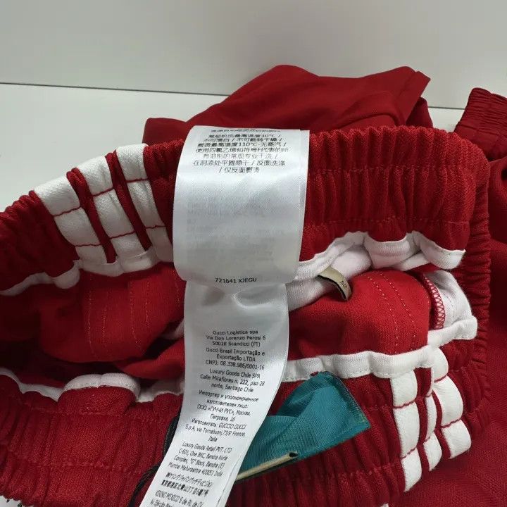 Gucci Gucci x Adidas Red Sporty Jogging Pants Size 22" - 5 Thumbnail