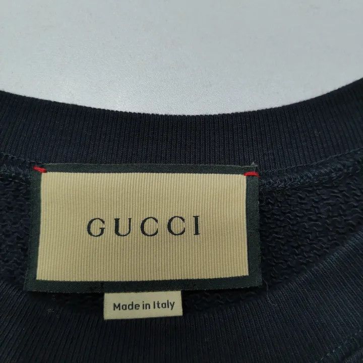 Gucci Cat Logo Crewneck Sweatshirt