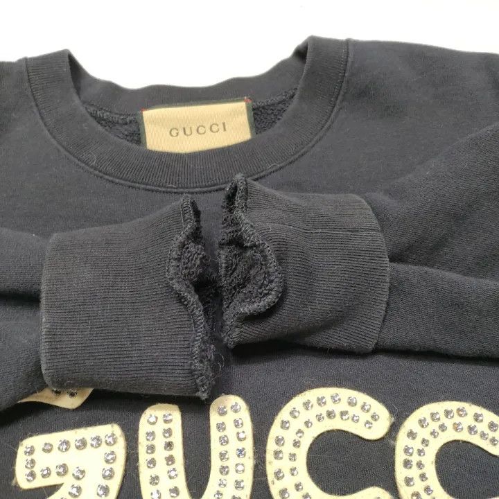Gucci Cat Logo Crewneck Sweatshirt