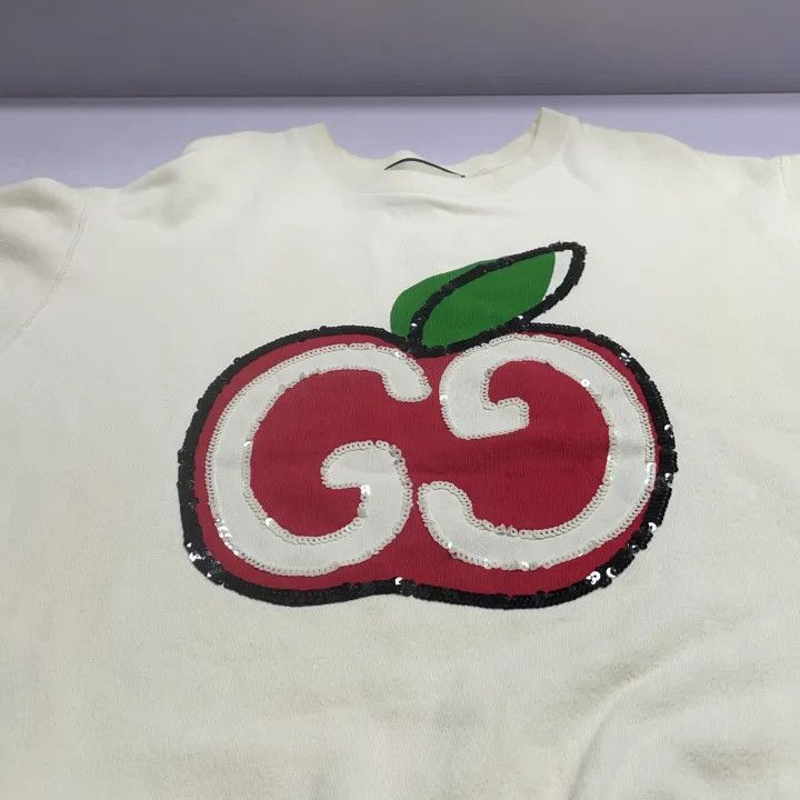 Gucci Gucci Apple Print Sweatshirt for Women Size M / US 6-8 / IT 42-44 - 8 Thumbnail