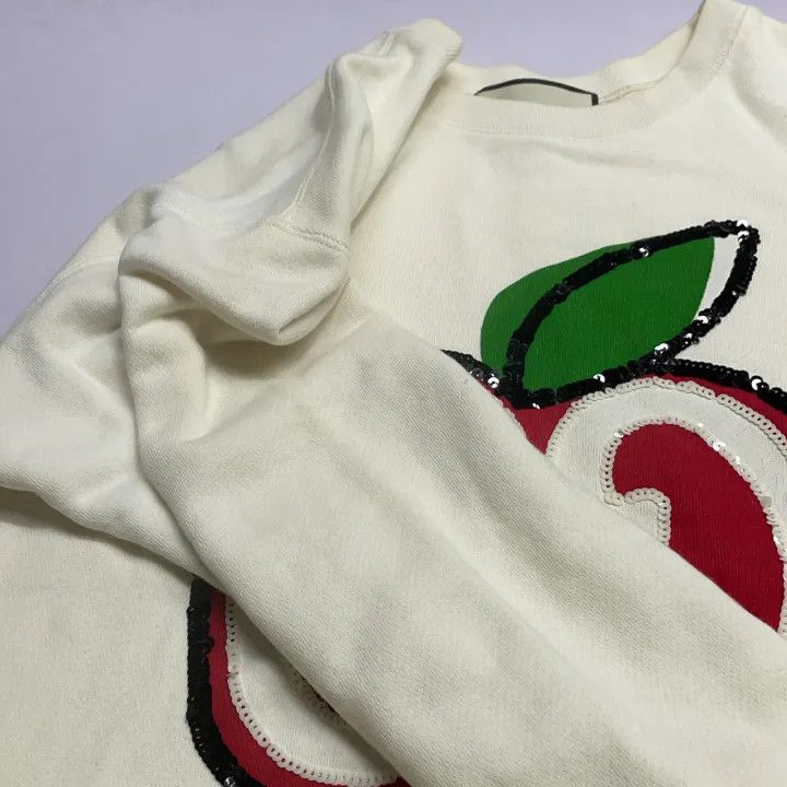 Gucci Gucci Apple Print Sweatshirt for Women Size M / US 6-8 / IT 42-44 - 10 Thumbnail