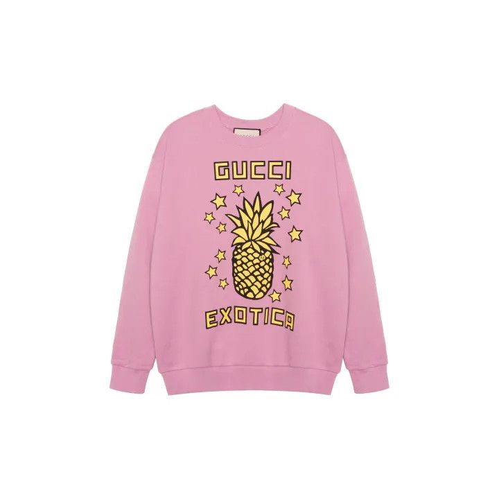 Gucci Gucci Pineapple Print Long Sleeve Sweatshirt Size XS / US 0-2 / IT 36-38 - 2 Thumbnail