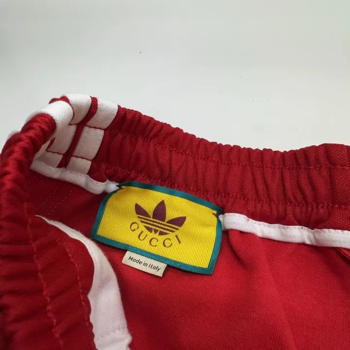 Gucci Gucci x Adidas Red Track Pants Size 22" - 7 Thumbnail