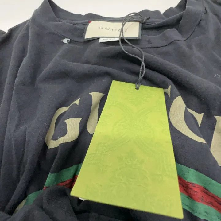 Gucci Gucci Logo Print Short Sleeve T-shirt Size M / US 6-8 / IT 42-44 - 7 Thumbnail
