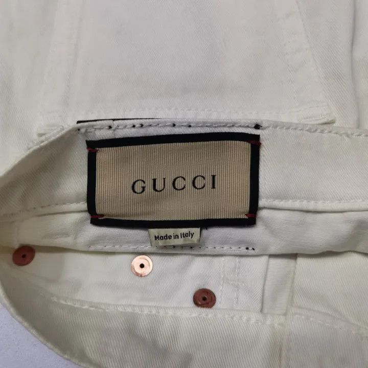 Gucci Gucci FW21 White Denim Pocket Shorts Size 24" / US 00 / IT 34 - 3 Thumbnail