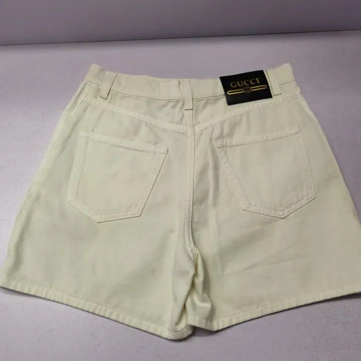 Gucci Gucci FW21 White Denim Pocket Shorts Size 24" / US 00 / IT 34 - 6 Thumbnail