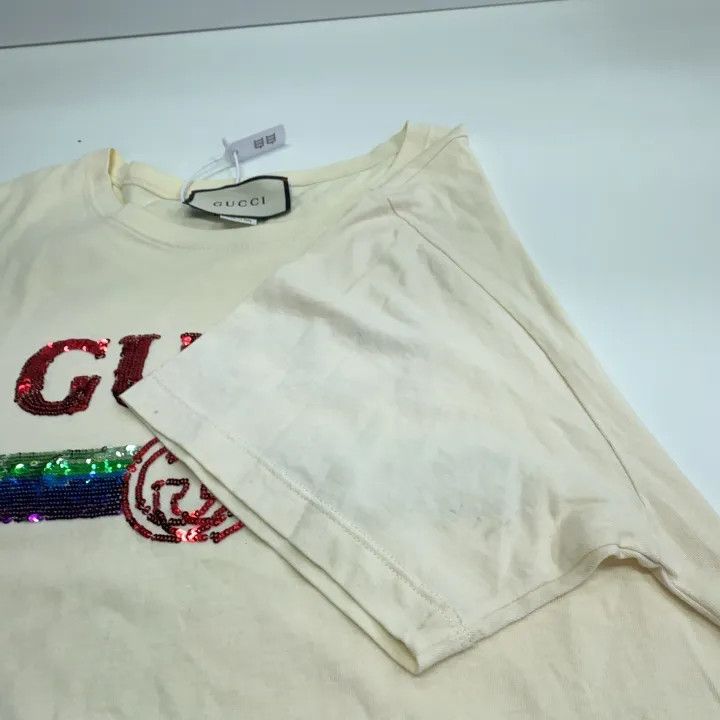 Gucci Gucci Oversized Sequin Logo T-Shirt Size XL / US 12-14 / IT 48-50 - 10 Thumbnail