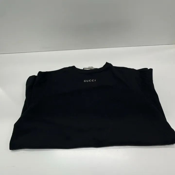 Gucci GUCCI Black Short-Sleeve Embroidered T-Shirt Size M / US 6-8 / IT 42-44 - 11 Thumbnail