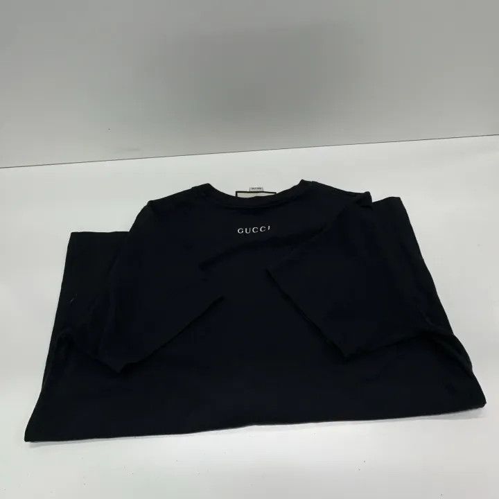 Gucci GUCCI Black Short-Sleeve Embroidered T-Shirt Size M / US 6-8 / IT 42-44 - 14 Thumbnail