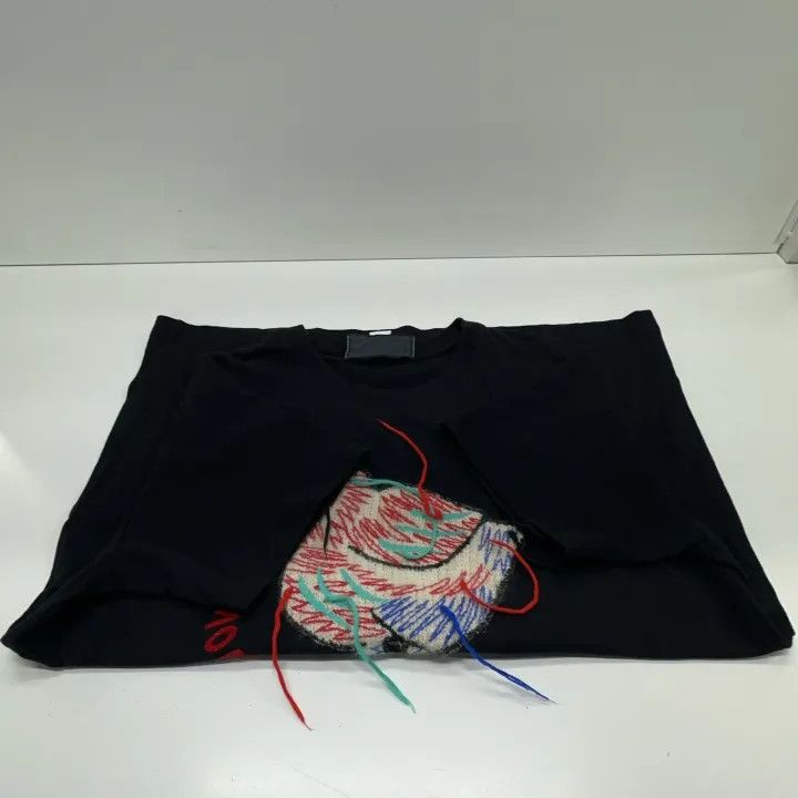 Gucci GUCCI Black Short-Sleeve Embroidered T-Shirt Size M / US 6-8 / IT 42-44 - 13 Thumbnail