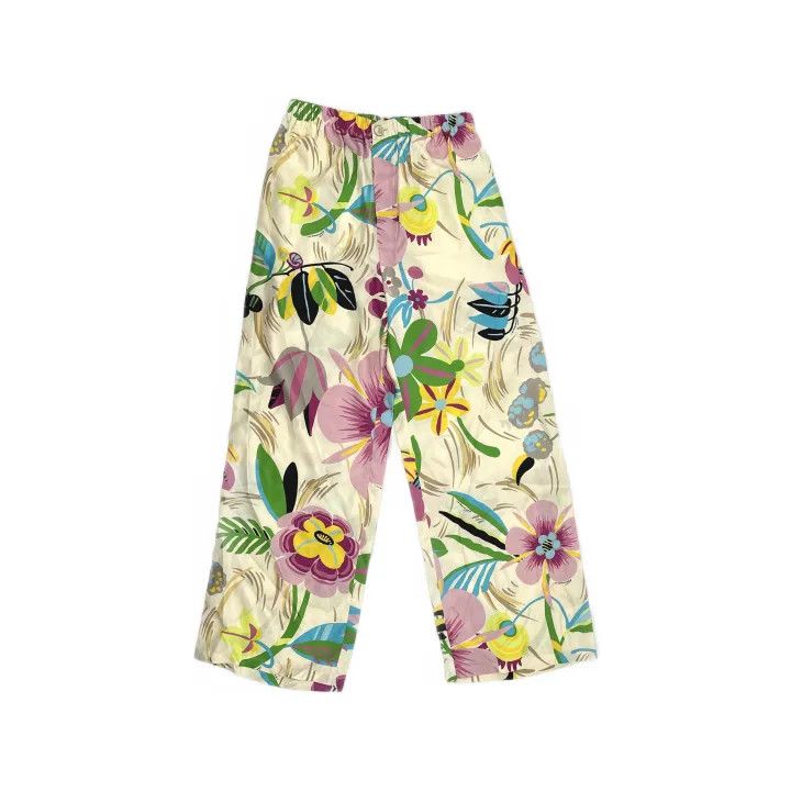 Gucci Gucci Floral Print Wide-Leg Pants for Women Size 23" - 2 Thumbnail