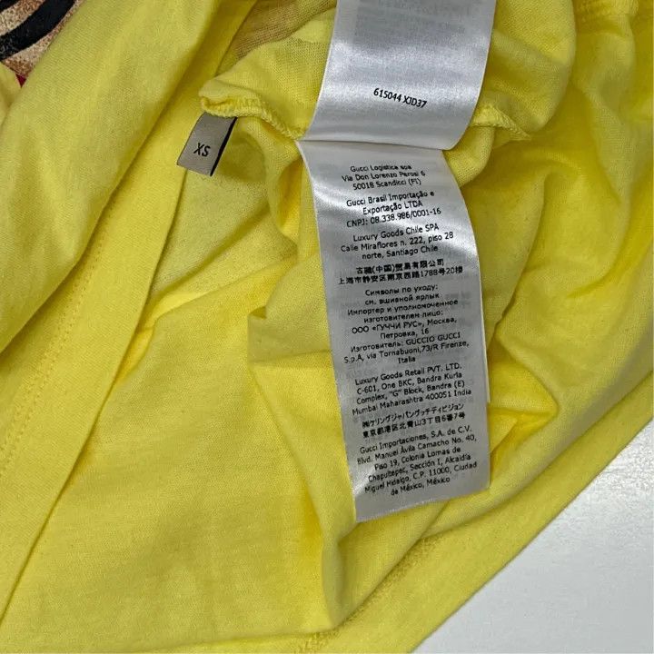 Gucci Gucci SS22 Yellow Tiger Print Short Sleeve T-Shirt Size XS / US 0-2 / IT 36-38 - 3 Thumbnail