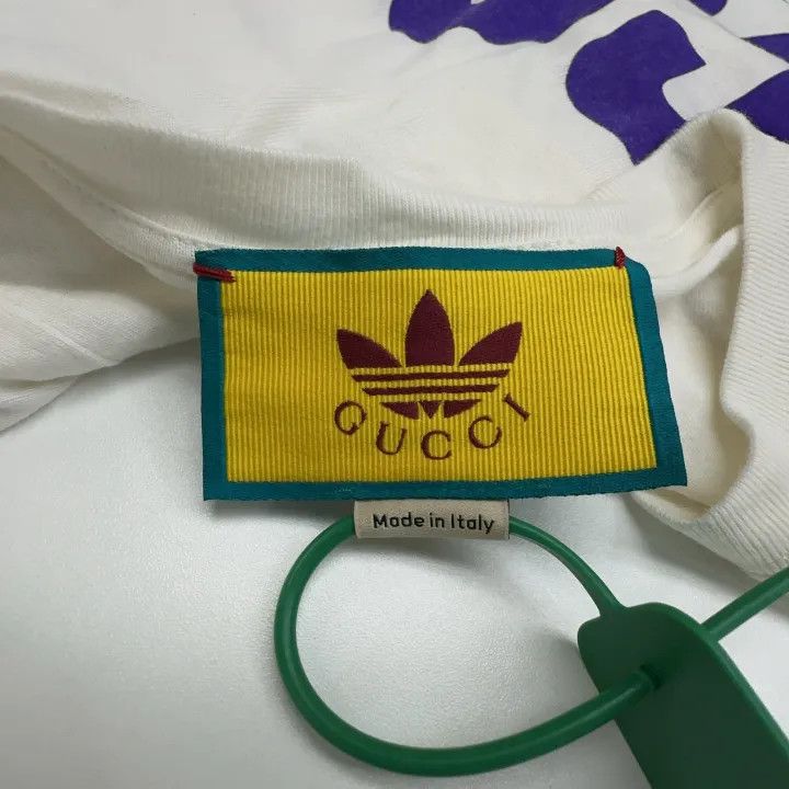 Gucci Gucci x Adidas Logo Print T-Shirt Size XXS / US 00 / IT 34 - 2 Thumbnail