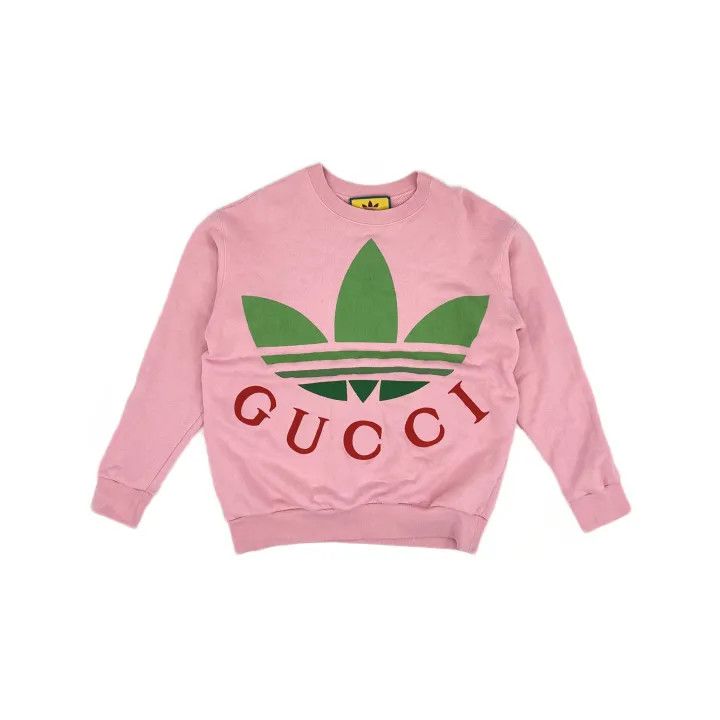 Gucci Gucci x Adidas Pink Logo Sweatshirt Size XXS / US 00 / IT 34 - 2 Thumbnail