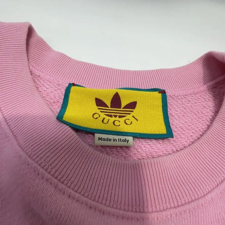 Gucci Gucci x Adidas Pink Logo Sweatshirt Size XXS / US 00 / IT 34 - 4 Thumbnail