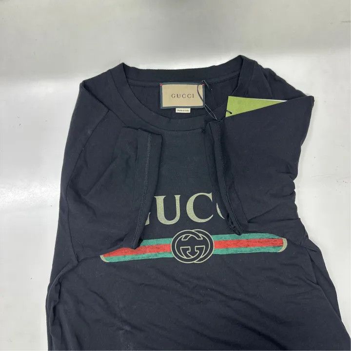 Gucci Gucci Oversized Logo Printed Short Sleeve T-shirt Size S / US 4 / IT 40 - 6 Thumbnail
