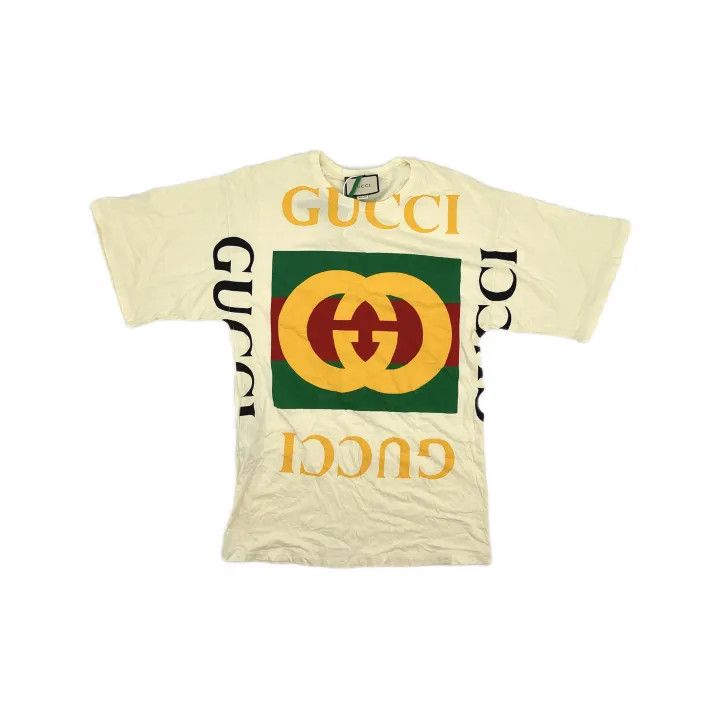 Gucci Gucci Logo Print Short Sleeve T-Shirt Size XS / US 0-2 / IT 36-38 - 2 Thumbnail