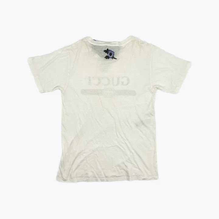 Gucci Gucci Logo Print Short Sleeve T-Shirt for Women Size S / US 4 / IT 40 - 3 Thumbnail