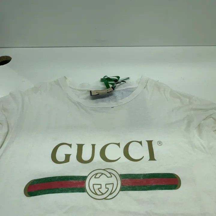 Gucci Gucci Logo Print Short Sleeve T-Shirt for Women Size S / US 4 / IT 40 - 11 Thumbnail
