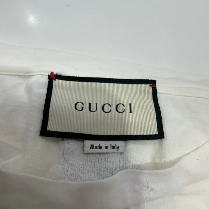 Gucci GUCCI Logo Print Short Sleeve T-Shirt for Women Size S / US 4 / IT 40 - 6 Thumbnail