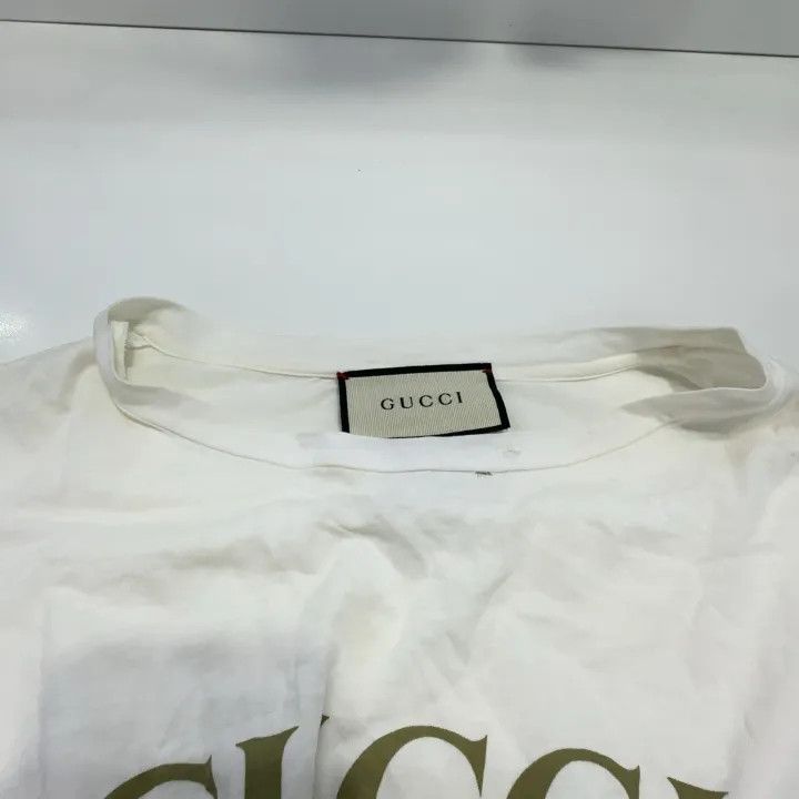 Gucci GUCCI Logo Print Short Sleeve T-Shirt for Women Size S / US 4 / IT 40 - 7 Thumbnail