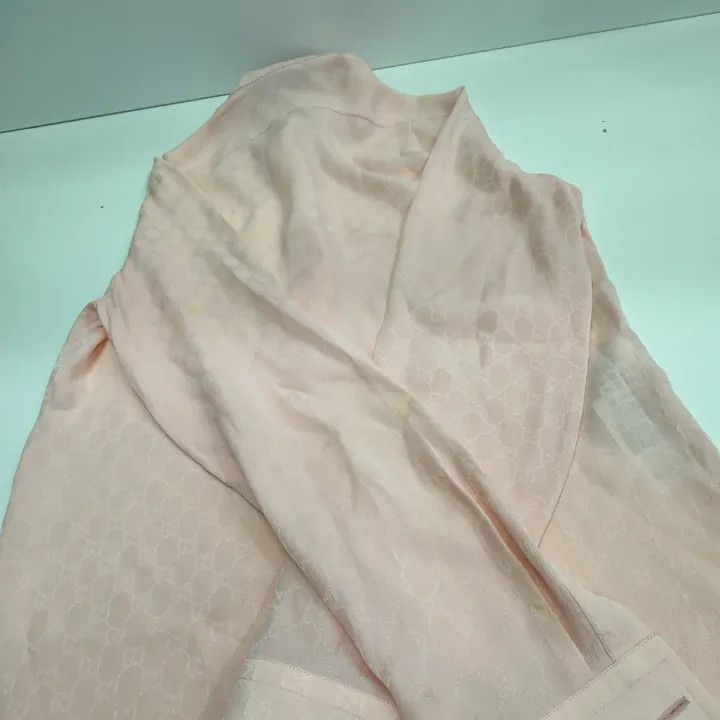 Gucci Gucci Pink Logo Print Long Sleeve Shirt Size M / US 6-8 / IT 42-44 - 11 Thumbnail