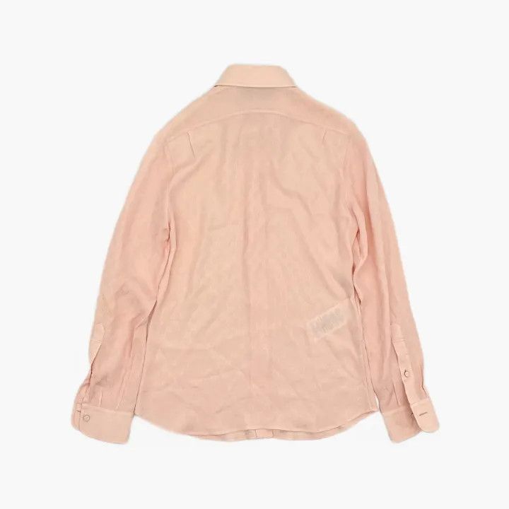 Gucci Gucci Pink Logo Print Long Sleeve Shirt Size M / US 6-8 / IT 42-44 - 3 Thumbnail