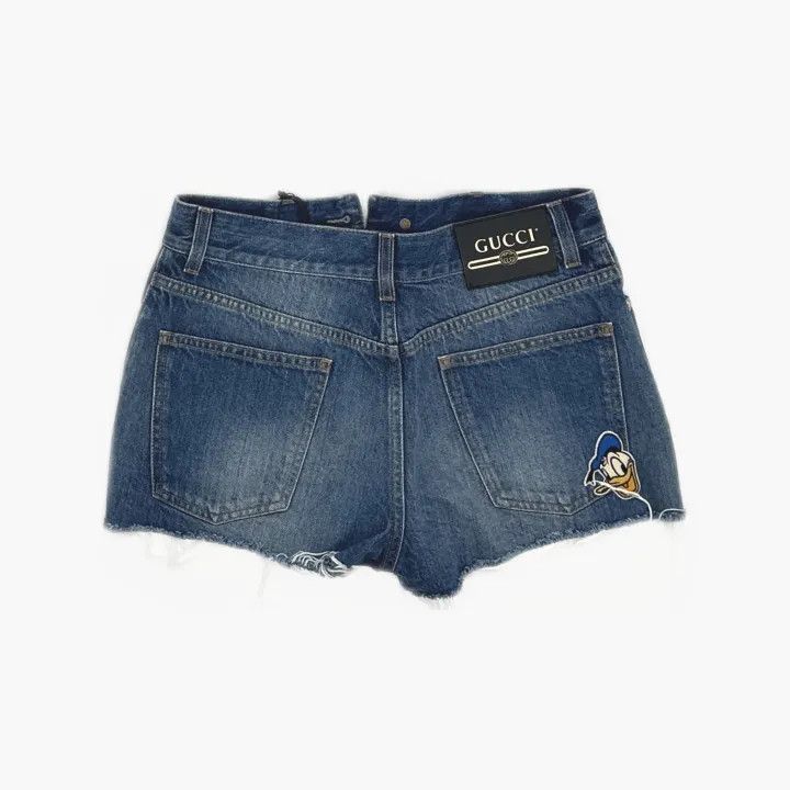 Gucci Gucci x Donald Duck Blue Denim Shorts Size 25" / US 0 / IT 36 - 3 Thumbnail