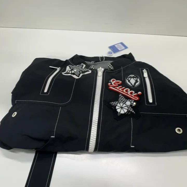 Gucci Gucci Embroidered Badge Pilot Jacket for Women Size L / US 10 / IT 46 - 8 Thumbnail
