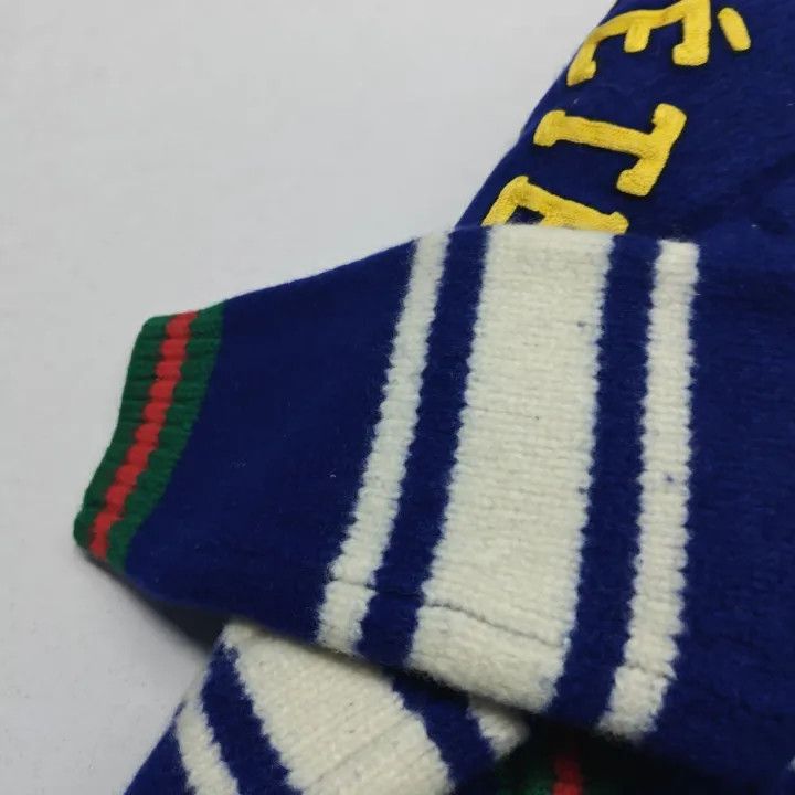 Gucci Gucci Blue Striped Wool Knit Cardigan Size XS / US 0-2 / IT 36-38 - 8 Thumbnail