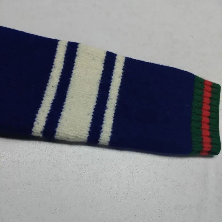 Gucci Gucci Blue Striped Wool Knit Cardigan Size XS / US 0-2 / IT 36-38 - 10 Thumbnail