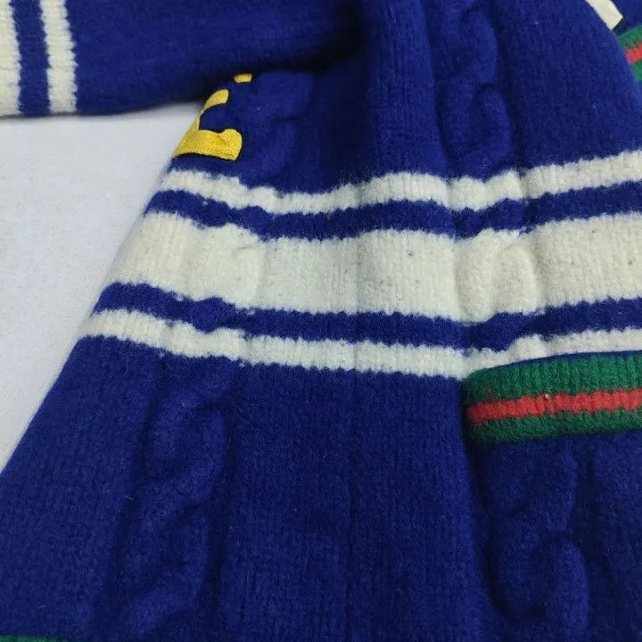 Gucci Gucci Blue Striped Wool Knit Cardigan Size XS / US 0-2 / IT 36-38 - 15 Thumbnail